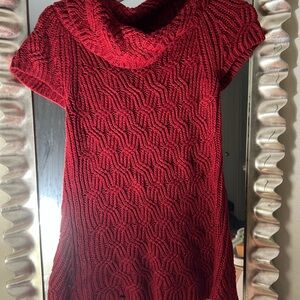 Elegant Red Knit Sweater